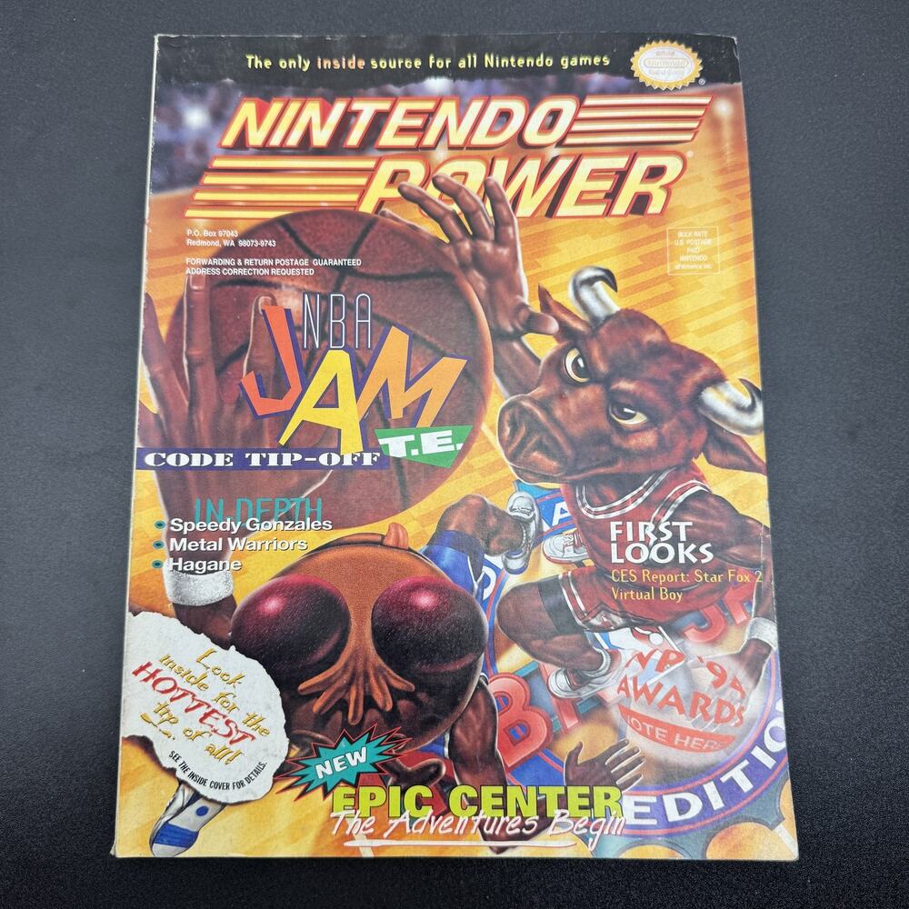 Nintendo Power Vol. 70 Star Trek Deep Space Nine Poster March 1995 NBA Jam
